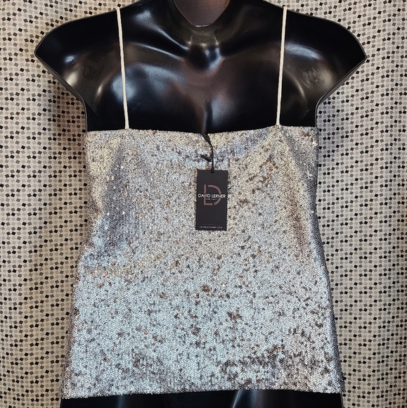 David Lerner Chrissy Sequin Cami Size M - Picture 4 of 6